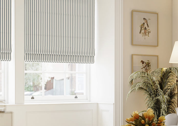 The British Stripe Co. Mary, Polzeath No.2 - Twist&Fit Roman Blind - Image 5
